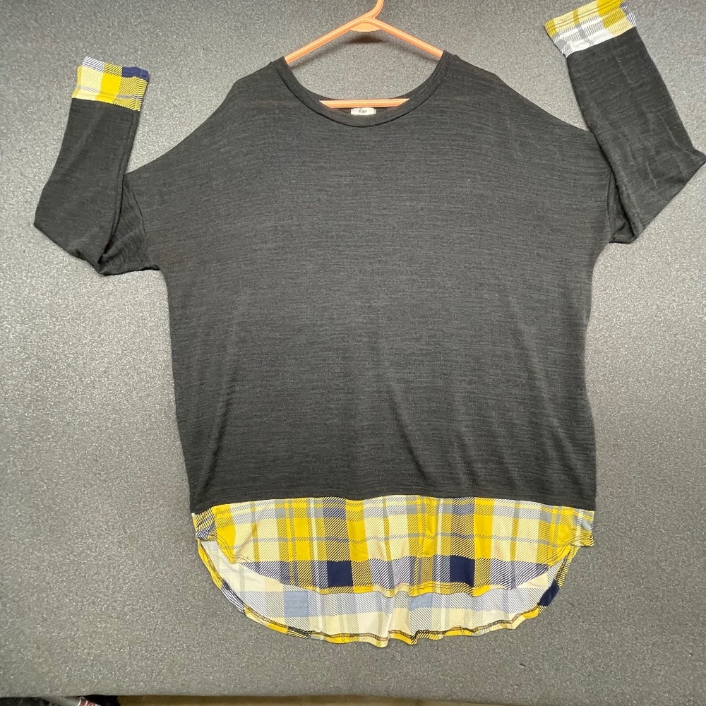 Brand: EGY,  Size:2X, Color:Gray and yellow